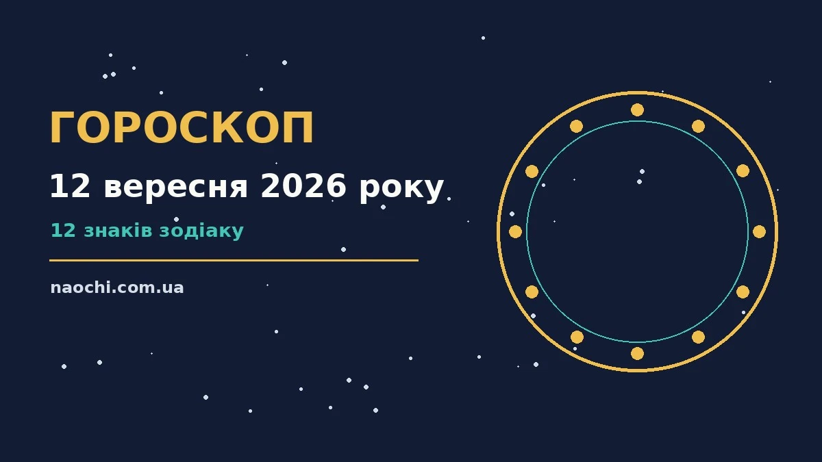Гороскоп на 12 вересня 2026 року: підказки дня для всіх знаків