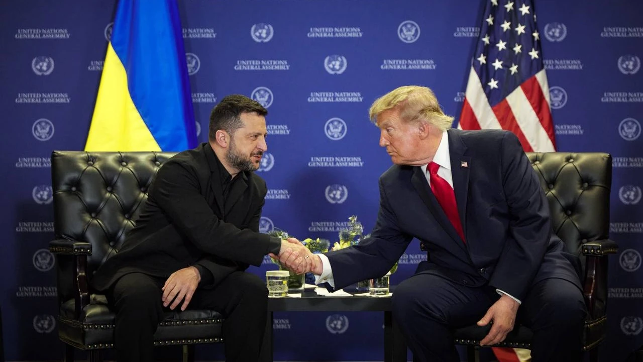 Володимир Зеленський і Дональд Трамп (фото ОП, 22 вересня 2026 року)