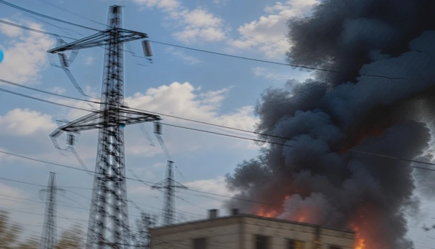 Пошкоджене енергетичне обладнання об'єктів ДТЕК на Дніпропетровщині після ударів дронів